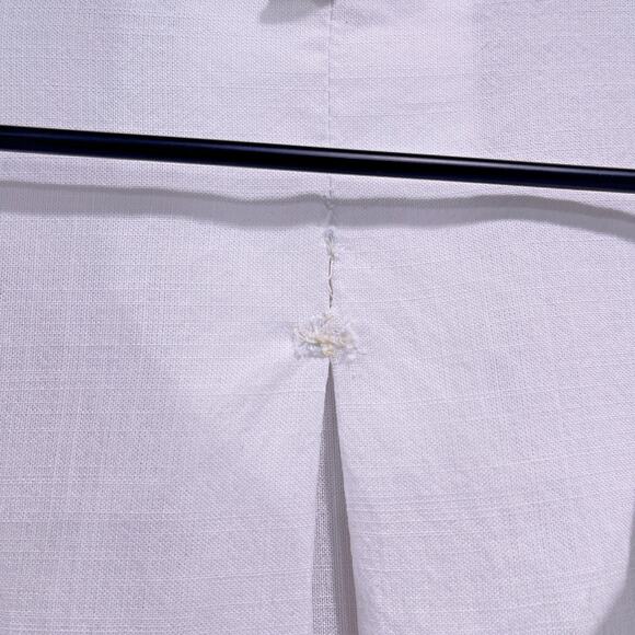 Cloth & Stone Lyocell Split Back Button Down Shirt White Oversized Womens Small - Picture 3 of 9